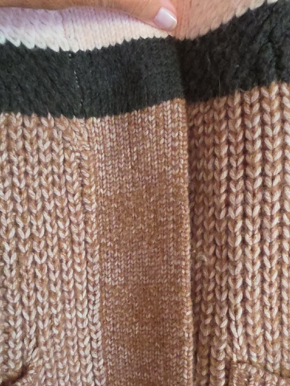 torrid Pink, Beige & Brown Hooded Colorblock Long Cardigan - Picture 4 of 7